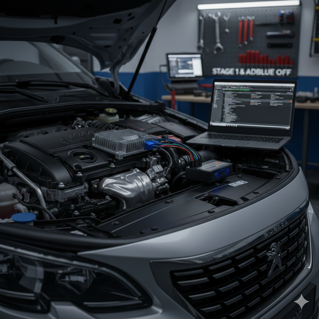 Программное отключение AdBlue и чип-тюнинг Bosch MD1 на Peugeot 3008 и Citroen C5 Aircross